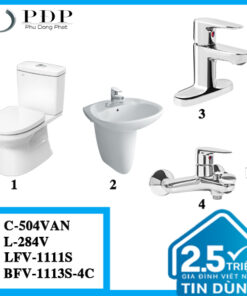 Combo 41 -Bồn Cầu Inax 2 Khối C-504VAN + L-284V + LFV-1111S + BFV-1113S-4C