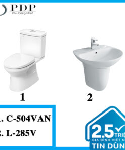 Combo 18 - Bồn Cầu Inax 2 Khối C-504VAN + L-285V