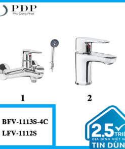 Combo 14 - Vòi Chậu Inax LFV-1112S + Vòi Sen Inax BFV-1113S-4C