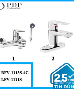 Combo 17 - Vòi Chậu Inax LFV-1111S + Vòi Sen Inax BFV-1113S-4C