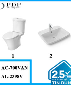 Combo 28 - Bồn Cầu Inax 2 Khối AC-700VAN + L-2398V