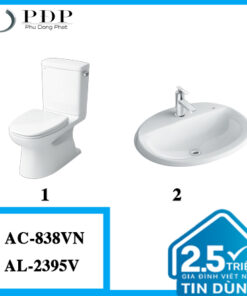 Combo 30 - Bồn Cầu Inax 2 Khối AC-838VN + AL-2395V