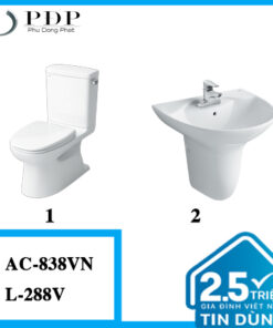 COMBO 27- Cầu 2 Khối AC-838VN+ Chậu L-288V