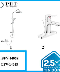 Combo 42 - Vòi Chậu Inax LFV-1401S + Vòi Sen Inax BFV-1405S
