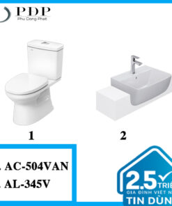 Combo 36 - Bồn Cầu Inax 2 Khối AC-504VAN + AL-345V