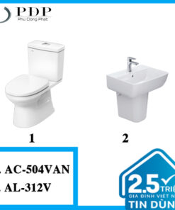 Combo 29 - Bồn Cầu Inax 2 Khối AC-504VAN + AL-312V