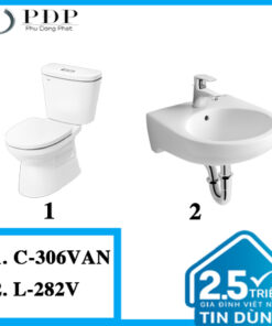 Combo 12 - Bồn Cầu Inax 2 Khối C-306VAN + L-282V