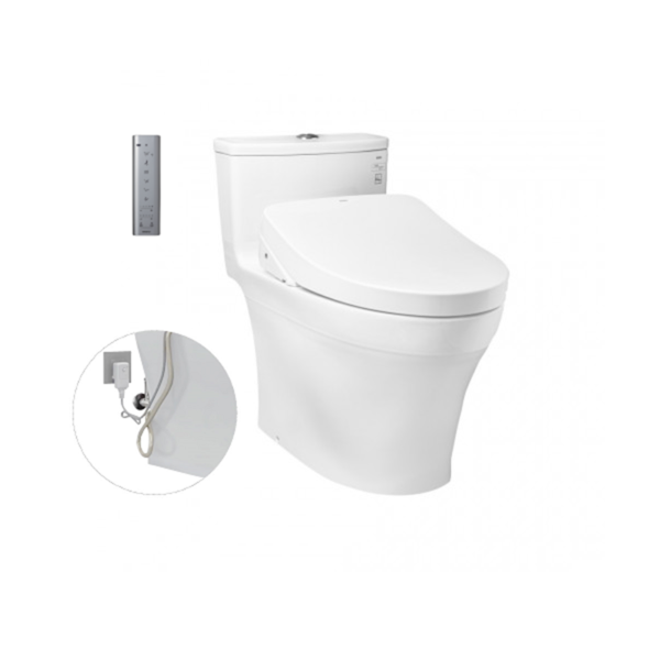 Bồn Cầu ToTo 1 Khối Nắp Rửa Điện Tử MS885DW11