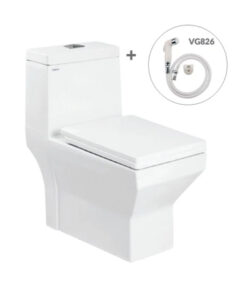 Bồn Cầu Viglacera 1 Khối V42 Kèm Vòi Xịt VG826