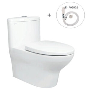 Bồn Cầu Viglacera 1 Khối V37S Kèm Vòi Xịt VG826