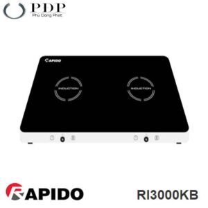 Bếp từ dương 2 vùng nấu Rapido RI3000KB