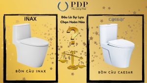 So sánh bồn cầu Inax và bồn cầu cầu Caesar
