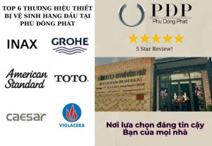 TOP thiết bị vệ sinh ở Phú Đông Phát