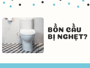 Bồn cầu bị nghẹt và nguyên nhân