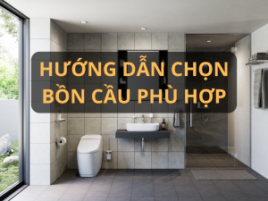 Hướng dẫn chọn bồn cầu phù hợp nhà vệ sinh